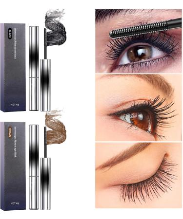 Kaluofan 2PCS 3d Curling Iron Mascara Curling Iron Mascara Long-lasting Curling Effect Easy to Clean Easy to Carry(C) Black brown - Buy Online on GoSupps.com