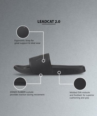 PUMA Unisex Leadcat 2.0 Slide Sandal - 44.5 EU | Puma Black | International Shipping Available - Buy Online on GoSupps.com