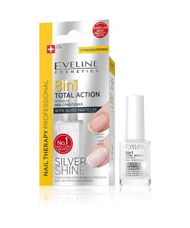 Eveline Nail Therapy Total Action 8 in 1 Conditioner with Silver Particles 12 ml