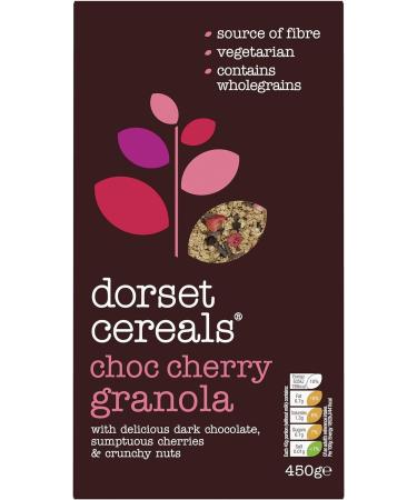 Dorset Cereals Chocolate & Cherry Granola |Cereal | High in Fibre |Vegetarian | 5 PACKS of 450g Chocolate & Cherry 450 g (Pack of 5) - Buy Online on GoSupps.com
