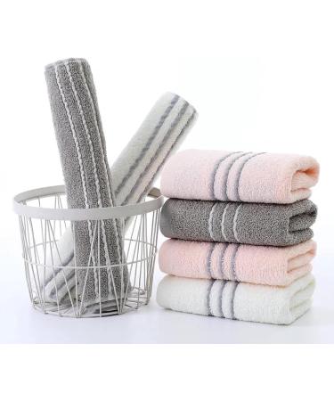 Premium Thick Cotton Towels for Facial Cleaning | Soft Absorbent Lint-Free | Set of 3 (2 Pieces) Ideal for Adults & Bathing - Buy Online on GoSupps.com