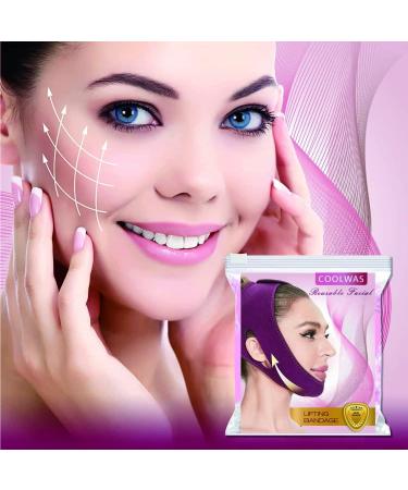 Women's Reusable Chin Strap Facial Double Chin Reducer - V Line Lifting Mask for Comfortable Face Contouring and Sagging Prevention - Buy Online on GoSupps.com
