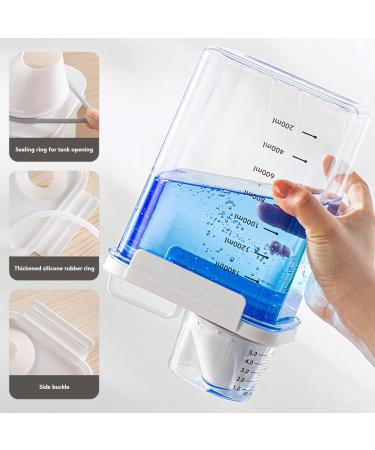 Laundry Detergent Dispenser 1800ml Clear Airtight Washing Powder Dispenser with Scale and Cup Detergen Box for Solid Liquid Washers 1800ml With Scale - Buy Online on GoSupps.com