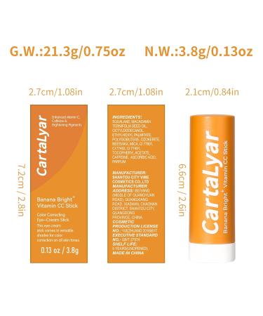 Banana Vitamin CC Eye Stick - Hydrating Vitamin C Serum Balm for Revive & Glow | Color Correcting Eye Cream Stick - Buy Online on GoSupps.com