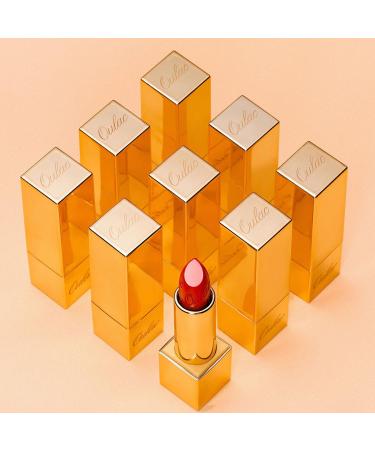 Oulac Metallic Gloss Lipstick - Long-Lasting Moisturizing Vegan - (07) Pure Envy Metallic Peachy Nude - 4.3g - International Shipping Available - Buy Online on GoSupps.com