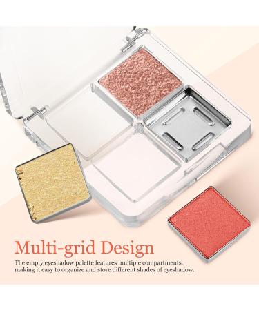 FOMIYES 6 Pcs Transparent Square Eye Shadow Box Empty Lip Palette Depotting Makeup Containers Plastic - Buy Online on GoSupps.com