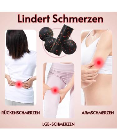 Fascia Ball & Roll Set | Small Massage Ball & Blackroll Duoball for Pain Relief & Fascia Training - Buy Online on GoSupps.com