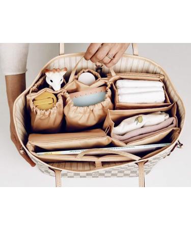 Shop Lilibell Classic Beige Baby Bag: Water-Repellent Washable Handbag Organizer & Pocket Organizer for Moms - Perfect for Shoppers & Backpacks - Buy Online on GoSupps.com