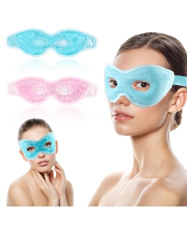 Anseom eye mask cooling 2 pieces of cooling mask eyes reusable cool mask face eye mask cooling cold for dark circles swollen eye fatigue relieve migraine