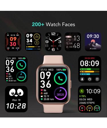 SKG Smart Watch V7 Pro Pink | Bluetooth Call, Fitness Tracker with Alexa Built-in, IP68 Waterproof, Heart Rate Monitor | 1.69 Smartwatch for Men and Women - Buy Online on GoSupps.com