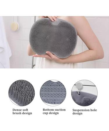 Buy Foot Bath Footwasher for Shower - Non-Slip 9x11 Inch Foot Rest with Suction Cups | Washable Hanging Foot Brush for Cleaning & Massage - Buy Online on GoSupps.com