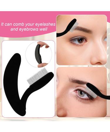 Beautyflier Eyelash Separator Comb - 2 Pack Foldable Metal Mascara Applicator with Cover for Perfect Lash Lift & Separation - Ideal for Eyebrow Waxing - Black - Buy Online on GoSupps.com