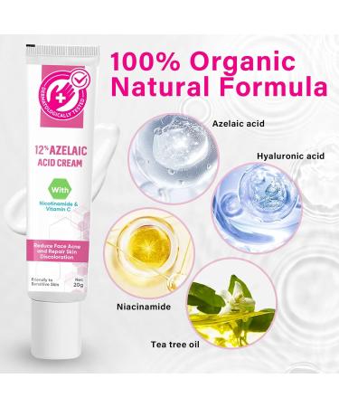 SCOBUTY Azelaic Acid Face Serum Cream Brightening Face Skin Care Treatment and Repair Dark Spots for All Skin Types 20ml 20 g (Pack of 1) - Buy Online on GoSupps.com