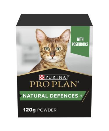 PRO PLAN Cat Natural Defences Supplement | Immune health support immune system antibody production | with postbiotics | Adult and Senior cats | Powder 120 g