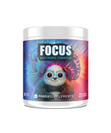 All New Panda Focus NOOTROPIC Mind Energy Clarity Mood Creativity Vision 500MG Alpha GPC 1G L-Tyrosine Lions Mane AstraGin Huperzine (30 Servings) (Blue Raspberry Lemonade)