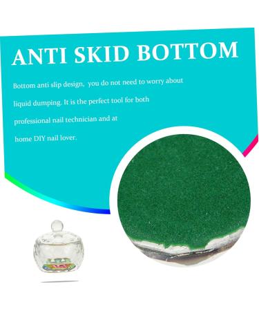 FRCOLOR Set of 4 Nail Art Crystal Cups Cosmetics Round Storage Powder Dapping Dish Nail Clamps Glass Cup Container for Liquid Powder Nail Art Cup Manicure Crystal Glass Bowl - Buy Online on GoSupps.com