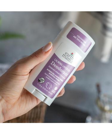 Earth Mama Calming Lavender Deodorant | Safe for Sensitive Skin Pregnancy and Breastfeeding Contains Organic Lavender Calendula and Coconut Oil No Baking Soda or Aluminum 2.65-Ounce NEW Calming Lavender 2.65 Fl Oz (Pack of 1) - Buy Online on GoSupps.com