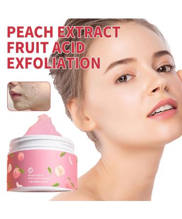 Peach Extract Exfoliating Face Scrub Cream Set - Deep Cleansing Skin Care Trio - Buy Online on GoSupps.com