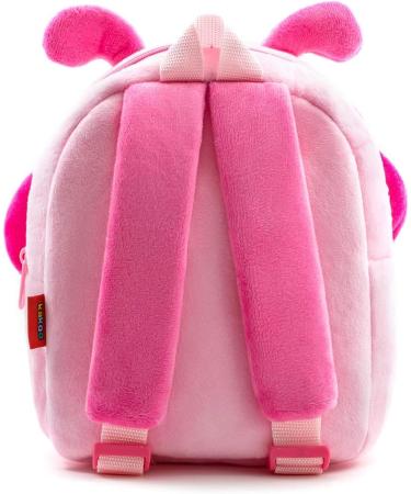 Cute Toddler Backpack - Plush Animal Cartoon Mini Travel Bag for Baby Girl Boy 2-6 Years (Pink Butterfly) - Buy Online on GoSupps.com