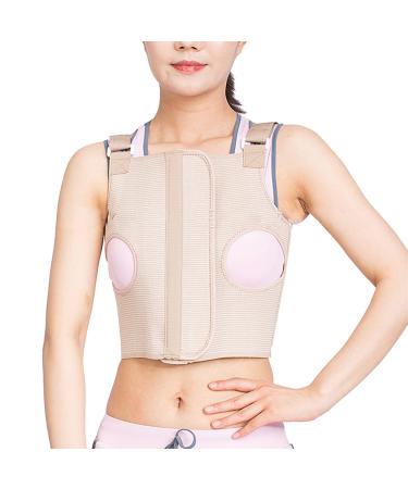 Yosoo Adjustable Chest Support Brace for Rib Fracture Breathable Elastic Cloth Shoulder Strap for Fixation and Support Chest Support Brace Rib Elastic Adjustable Chest Fixation Rib (L)