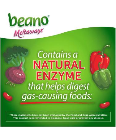 Beano Meltaways Strawberry 15 ct: Digestive Support for Gas & Bloating - Buy Online on GoSupps.com