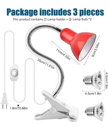 Shengruili Turtle Heat Lamp | 25W & 50W Reptile Lamp for Terrariums - Perfect Heat Solution for Turtles - Buy Online on GoSupps.com