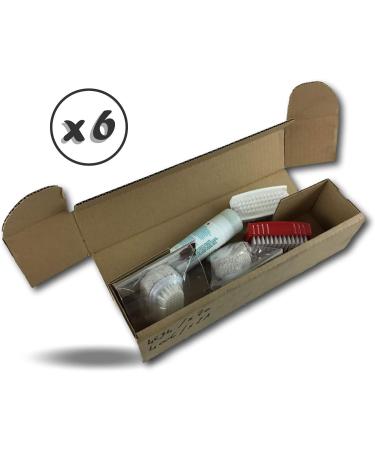 Kibros 6-Piece Hand Cleaning & Care Set | Double-Sided Nylon Nail Brushes Pumice Stone & Hand Repair Stick | Perfect for Dry & Damaged Hands - Buy Online on GoSupps.com