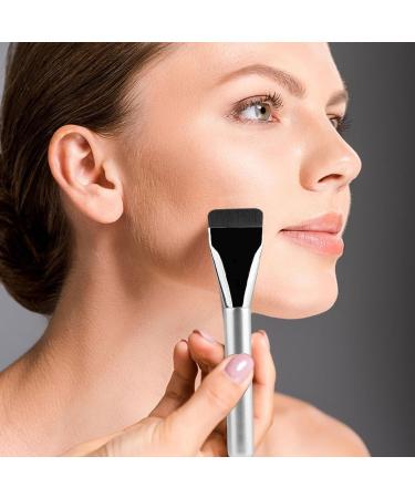 Ultra Thin Foundation Brush | Makeup Concealer Brush for Liquid & Powder | Flat Fiber Hair Face Brush | Perfect Beauty Gifts for Women & Girls | Durable Wooden Handle & Aluminum Tube - Buy Online on GoSupps.com