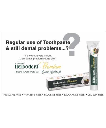 Herbodent Premium Toothpaste - 21 Herbal Formula for Strong Teeth & Healthy Gums | Neem Clove Cinnamon Cardamom | Natural Mouthwash Paraben-Free Fluoride-Free | 4 x 3.53 Oz - Buy Online on GoSupps.com