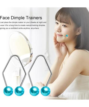 2 Pack Dimple Trainer for Cheek Dimple Maker for Women Develop a Natural Dimple Easy to Wear Sky Blue - Buy Online on GoSupps.com
