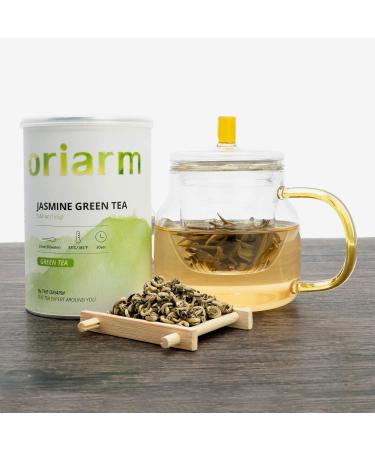 Oriarm Snail Jasmine Green Tea Loose Leaf 100g Tin Can - Chinese Fujian Green Jasmine Tea Yu Luo Snail Jasmine Tea - Buy Online on GoSupps.com
