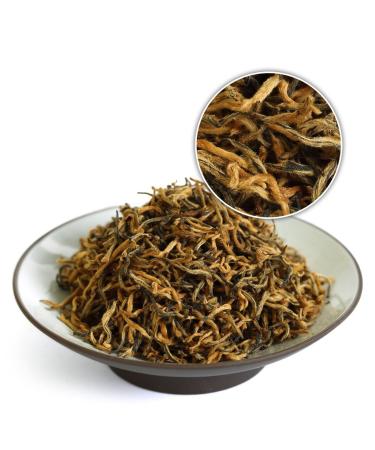GOARTEA Th Noir Jinjunmei Black Tea 2Pcs 250g / Total 17.6oz Supreme Fujian Jinjunmei Eyebrow Chinese Black Tea Loose Leaf - Golden Buds