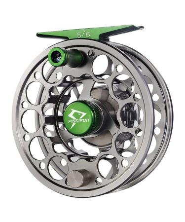Piscifun Sword Fly Fishing Reel, CNC-Machined Aluminum Alloy Fly Reel, 3/4, 5/6, 7/8, 9/10 Weight, Black, Gunmetal, Space Gray, Pink Fly Reel Gunmetal Sword Fly Reel 5/6wt - Buy Online on GoSupps.com