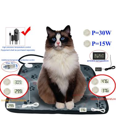 Pet Heating Pad for Dogs Cats | Indoor Electric Heated Bed Mat | Waterproof & Chew Proof | Easy to Clean | 17.70X17.70 Inch - Buy Online on GoSupps.com