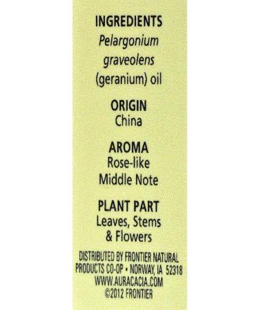 Aura Cacia Geranium Essential Oil 0.5 oz - Pure Aromatherapy Oil - Buy Online on GoSupps.com
