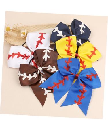 Beatifufu Kids Baseball Bows for Hair Kid Hair Ties Baseball for Kids Hair Clips for Kids Hair Ties for Kids Hair Accessories for Kids Cheerleader Bows Hair Bands Ribbon Woman Girl Ponytail - Buy Online on GoSupps.com