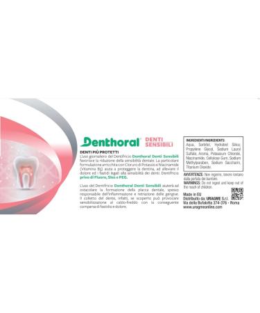  Denthoral Denthoral Toothpaste for Sensitive Teeth 75 ml - Buy Online on GoSupps.com