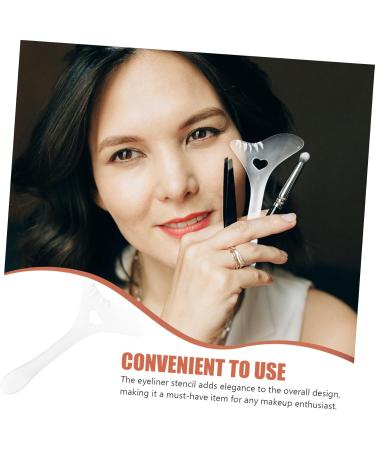 Beavorty Eyeliner Stamp Eyeshadow Applicators Eyeliner Pencil Silicone Molds Eyeliner Guide Set Face 12.00X6.00X0.50CM As Shown - Buy Online on GoSupps.com