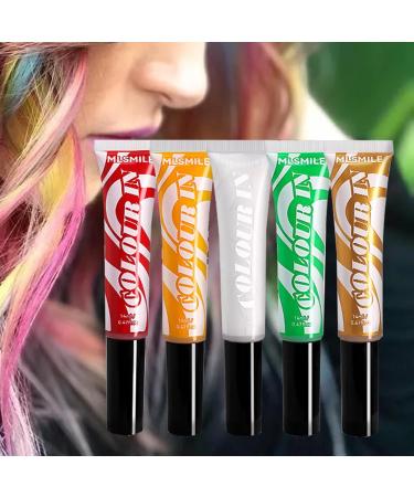 Women Hair Dye Chalk - Hair Coloring Chalk with Brush Temporary | Long and Short Dark Hair Coloring Dye for Home and Solon for Artistic Photography A# 1 count (Pack of 1) - Buy Online on GoSupps.com