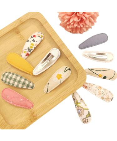 Lyxoto 20-Piece Colorful Hair Clips for Girls & Women | Slipproof Metal Hair Accessories | Embroidered Floral Designs | 5cm Long - Style 2 - Buy Online on GoSupps.com