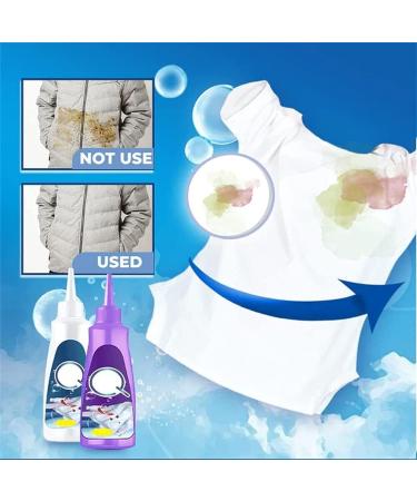 Active Enzyme Laundry Stain Remover Active Enzyme Clothing Stain Remover Active Enzyme Stain Remover White Shirt Guardian Garment Stubborn Stain Cleaner Oil Remover (Purple-2) - Buy Online on GoSupps.com