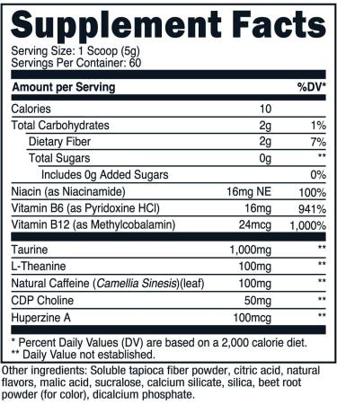 Nutricost Energy Complex Strawberry Kiwi - 300g Clean Energy Powder 60 Servings | Premium Dietary Supplement for Boosted Performance - Buy Online on GoSupps.com