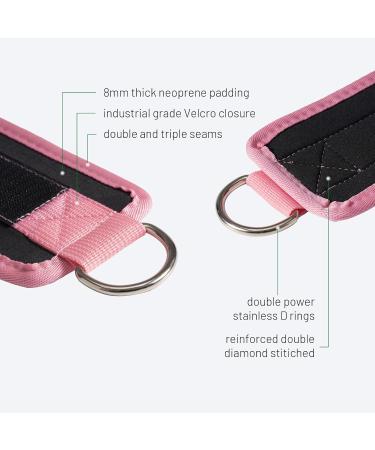 Buy Slim Panda Fitness Foot Loops - Adjustable Ankle Straps with Neoprene Support for Cable Training - International Shipping Available - Buy Online on GoSupps.com