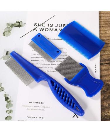 Moguer 5 Pack Pet Dog Cat Flea Comb Tear Eye Stain Remover Combs Hair Brush Effectively Clean Removes Tangles Dirt Fleas Lice Ticks for Pets Hair Comb - Buy Online on GoSupps.com