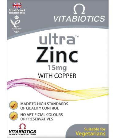 Vitabiotics Ultra Zinc - 60 Tablets 60 count (Pack of 1)