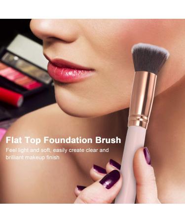 Ajcoflt Foundation Brush Flat Top Buffing Brushes Fan Contour Powder Brush Highlighter Blush Brush Makeup Brushes - Buy Online on GoSupps.com