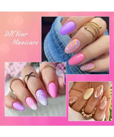 Ranrose Short Almond Nail Tips - 600PCS Clear Half Cover Soft Gel - 12 Sizes for Acrylic Nails - Professional Quality Fake Nails for Salon & Home DIY Manicure - Buy Online on GoSupps.com