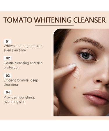 Nettoyant Visage La Tomate - Nettoyage En Profondeur Et Douceur Contr le Du S bum claircit Peau limine Les Impuret s Le Maquillage Convient Tous Types De(2PCS) - Buy Online on GoSupps.com