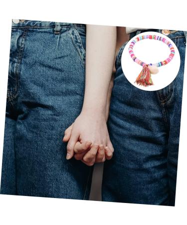 VALICLUD 2 Pcs Versatile Polymer Clay Bracelet Bohemian Bracelet Beaded Bracelets for Women Summer Bracelets Hand Ornament Braid Jewelry Women s Jewelry Clay Bead Bracelet Accessories Wild 18X2.5cmx3pcs Colorfulx3pcs - Buy Online on GoSupps.com