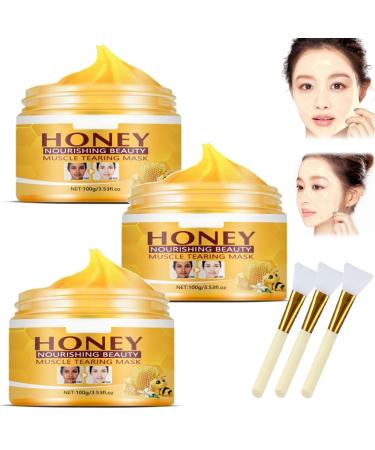 2024 Rejuvenating Honey Tear-Off Mask Honey Nourishing Muscle Tearing Mask Anti-Aging Peel-Off Mask To Reduce Winkles (3)